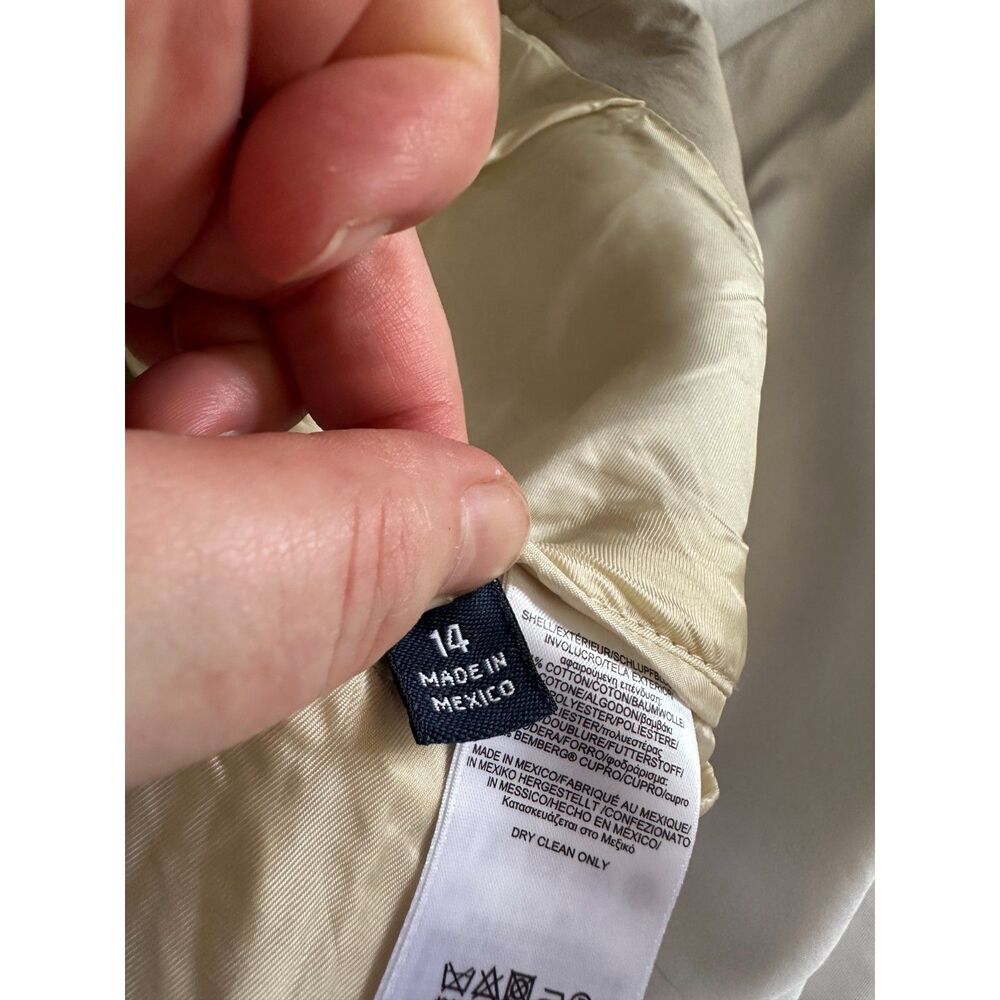 Brooks Brothers Boys 14 Beige Blazer Sport Coat Cotton Blend Preppy - Picture 6 of 9